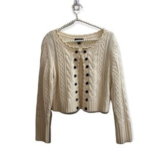 BEBE Cable Button Cardigan, Midrift Lux! Gorgeous!